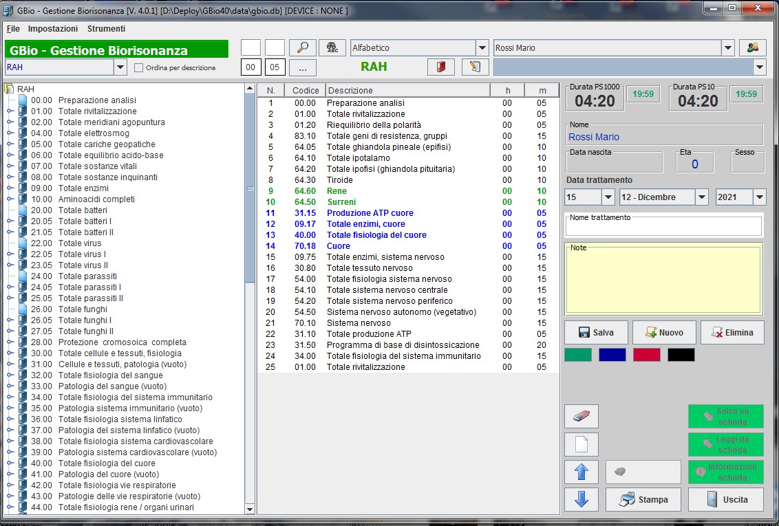 GBio - Gestione biorisonanza